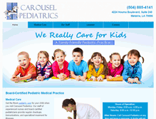 Tablet Screenshot of carouselpediatrics.com